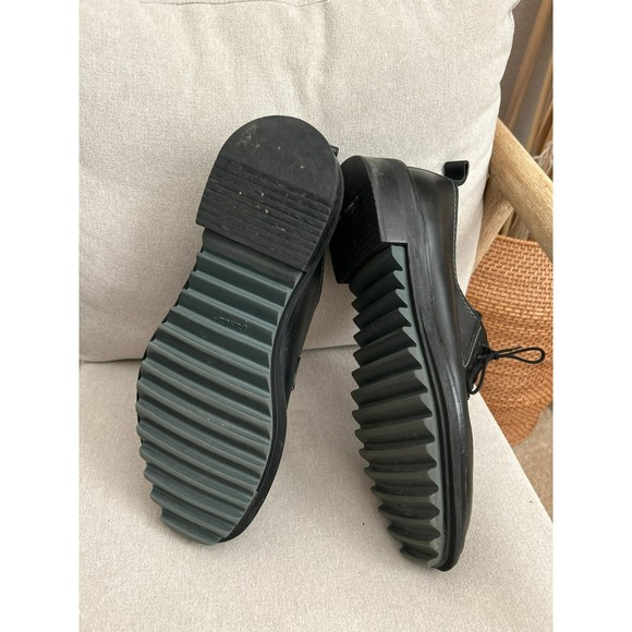 LANVIN Lace Up And Monkstrap Leather Black oxford loafers size 12 - Picture 14 of 16